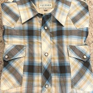 Brand new (never worn) Tecovas pearl snap long sleeve XXL shirt